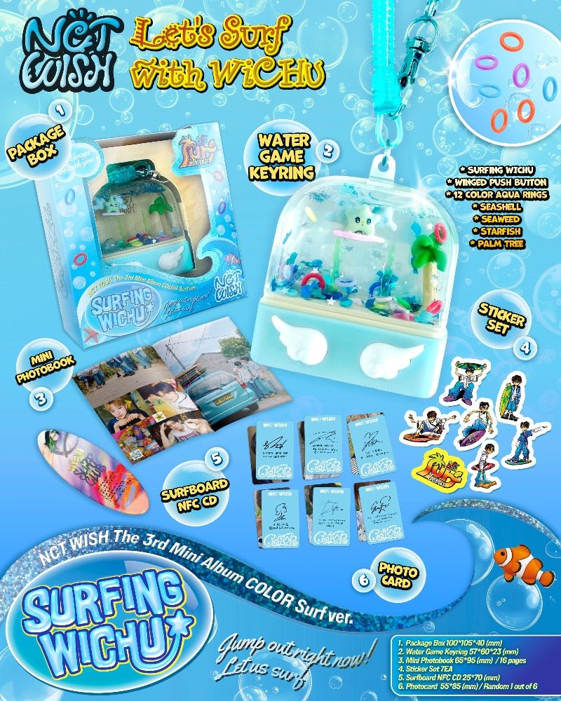 PRE - ORDER NCT WISH 3rd Mini Album COLOR (Surf Version) – album ( / / ) | HobiEgo