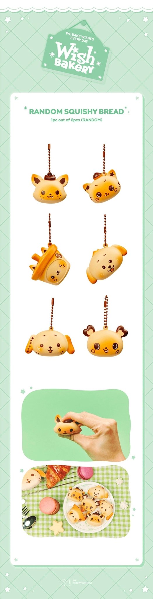 PRE - ORDER NCT WISH Wish Bakery MD RANDOM Squishy Bread – merch  ( / / ) | HobiEgo K - pop Shop