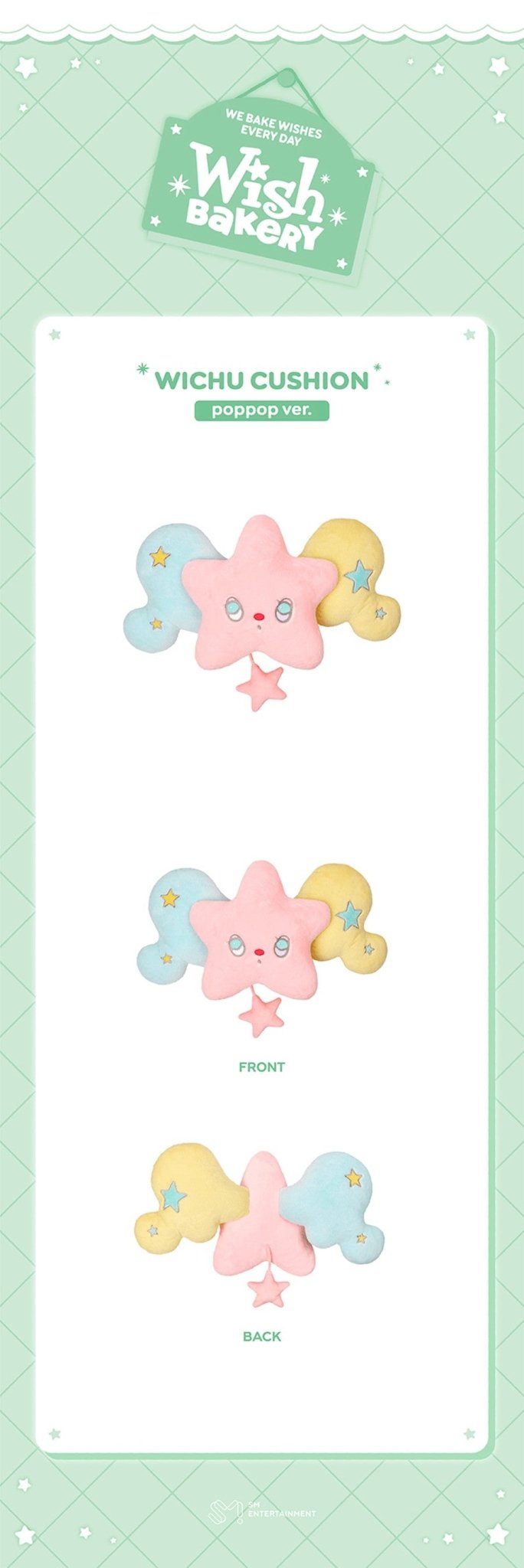 PRE-ORDER NCT WISH Wish Bakery MD WICHU Cushion poppop Version