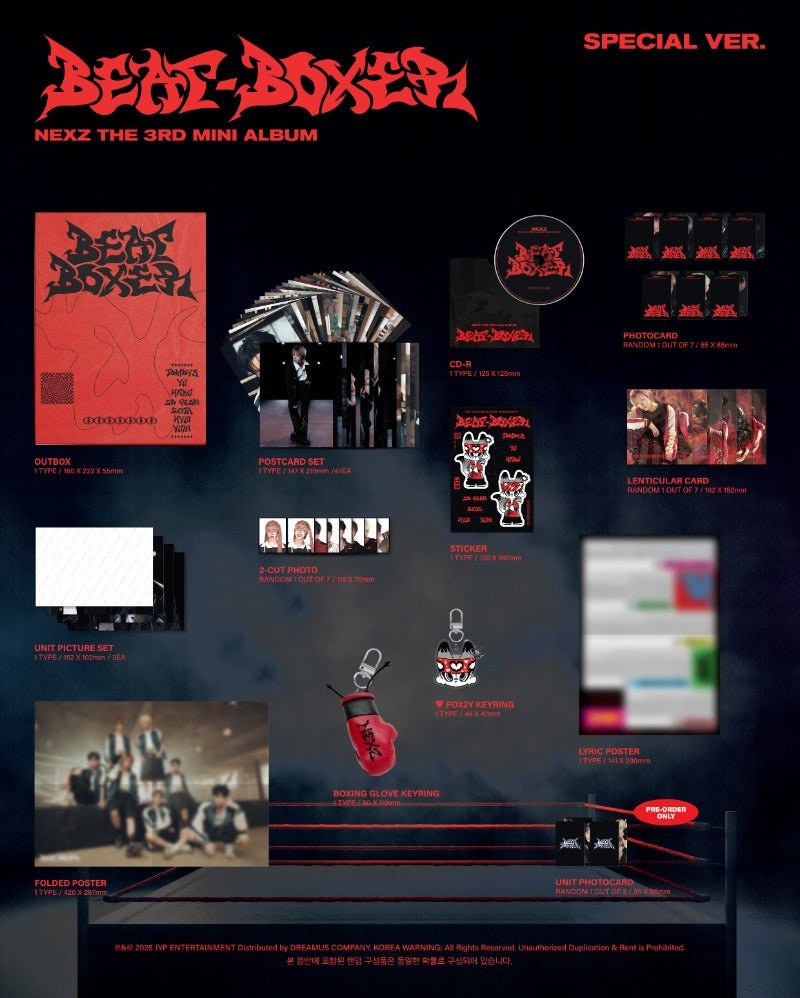 PRE - ORDER NEXZ 3rd Mini Album Beat - Boxer (Special Version) – album ( / / ) | HobiEgo