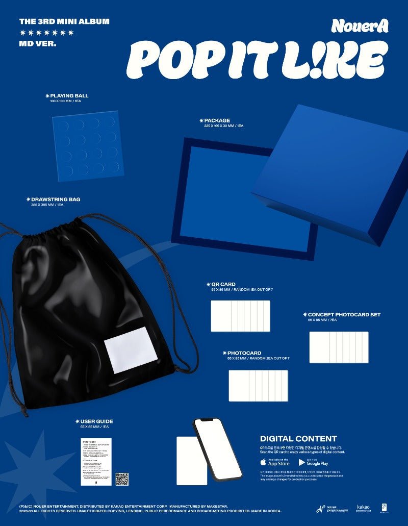 Pre - Order NouerA 3rd Mini Album POP LIKE IT MD Version Limited – album  ( / / ) | HobiEgo