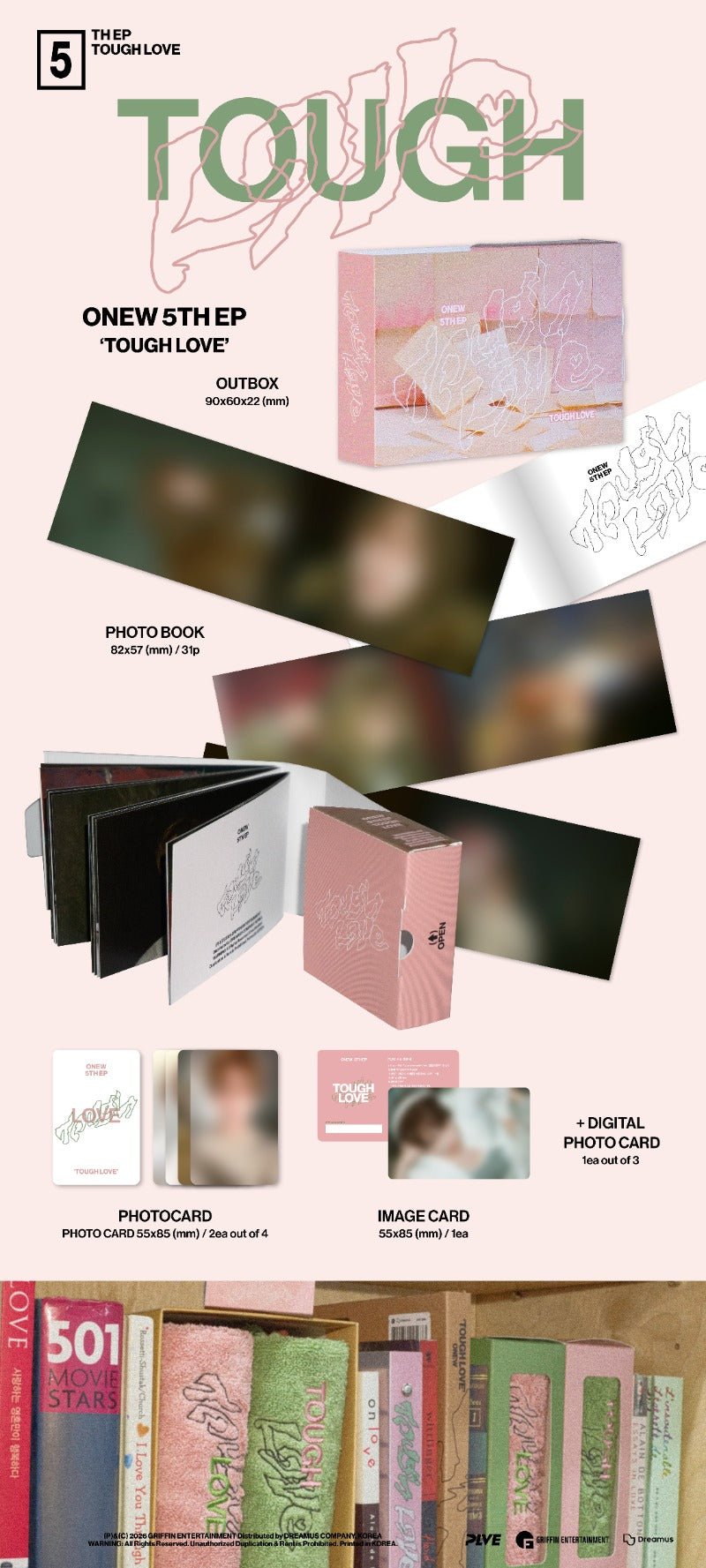 Pre - Order ONEW 5th EP Album TOUGH LOVE POCKET BOOK Version – album  ( / / ) | HobiEgo