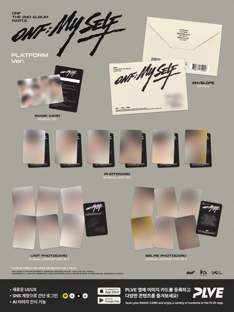 PRE - ORDER ONF 2nd Full Album Part.2 ONF:MY SELF PLATFORM Version – album  ( / / ) | HobiEgo K - pop Shop