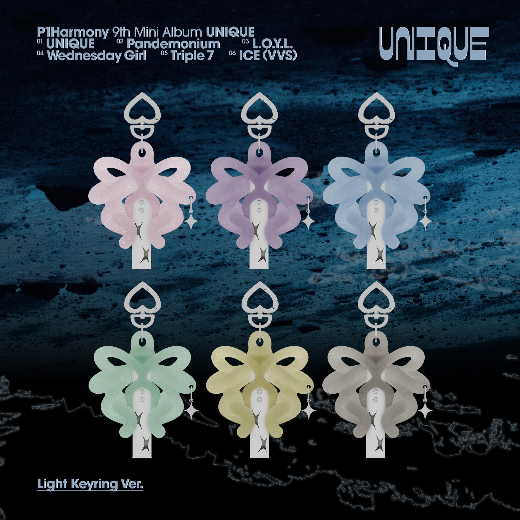 PRE - ORDER P1Harmony 9th Mini Album UNIQUE (Light Keyring Limited) – album  (Keeho (PINK) / / ) | HobiEgo