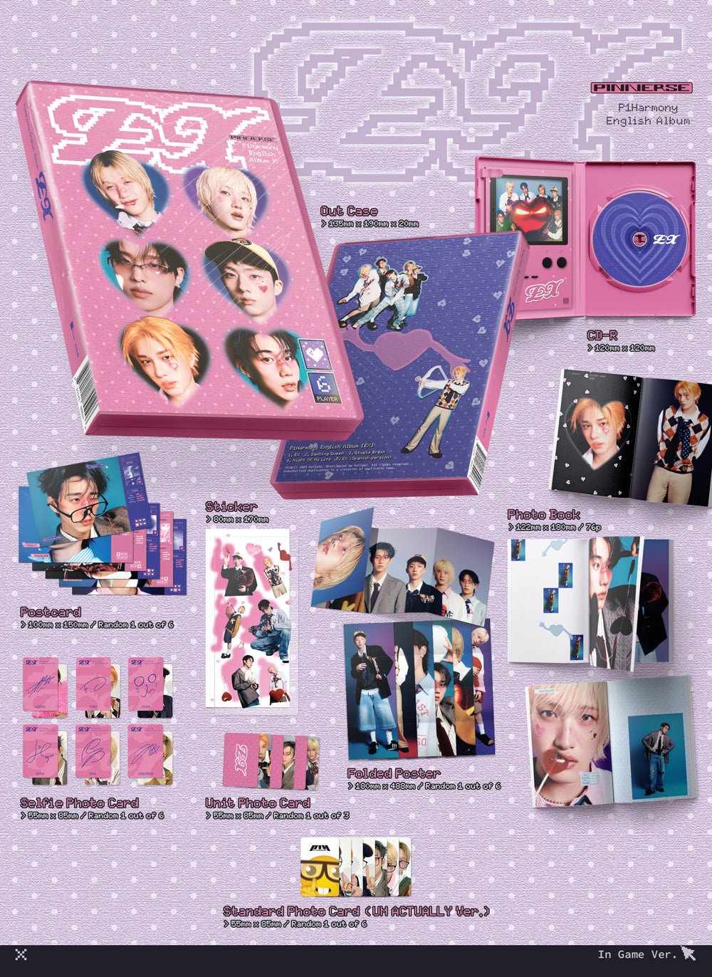 PRE - ORDER P1Harmony English Album EX Photobook (Signed Edition) – album (In Game / / ) | HobiEgo