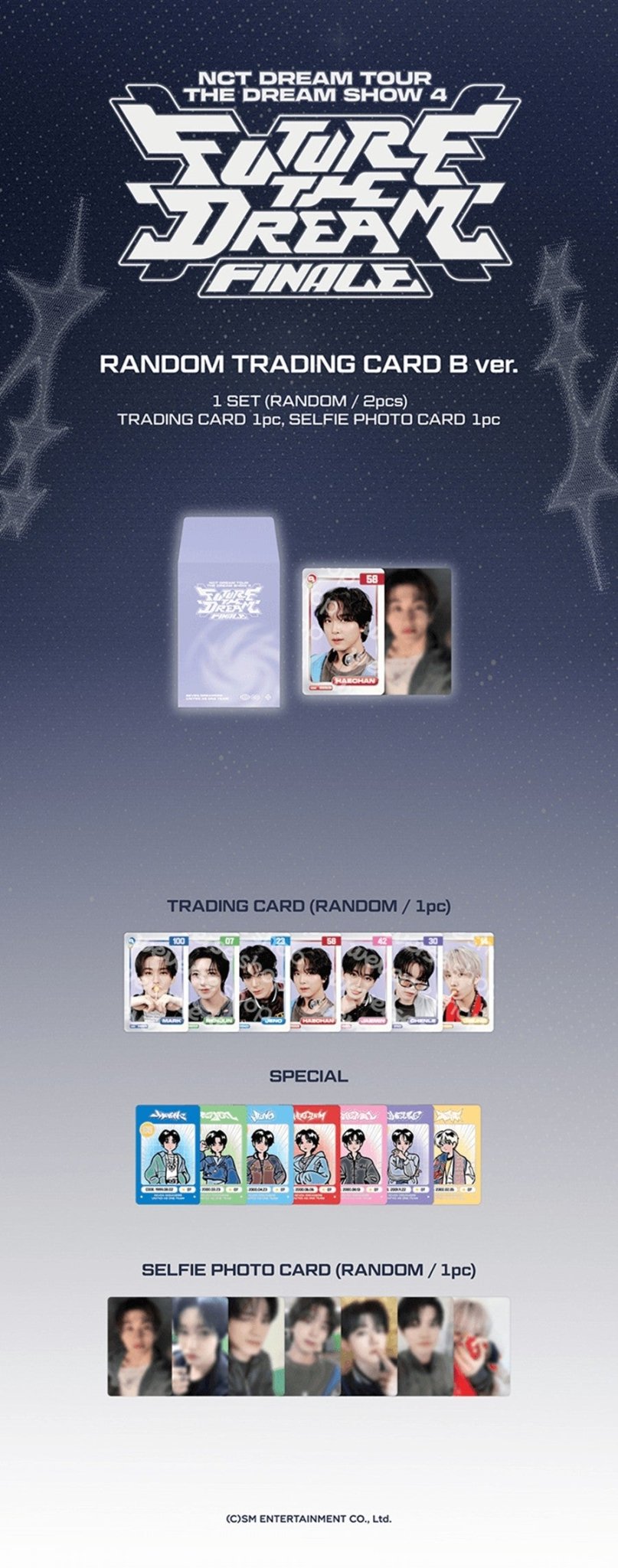 PRE - ORDER Random Trading Card B Version NCT DREAM Tour The DREAM Show 4 Future The Dream Finale MD – merch  ( / / ) | HobiEgo K - pop Shop