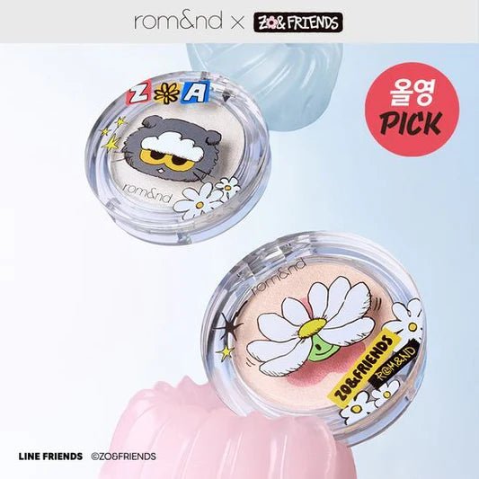 PRE - ORDER ROM&ND X ZO& FRIENDS Dual Jelly Highlighter – makeup (01 CLOUD WHITE / / ) | HobiEgo