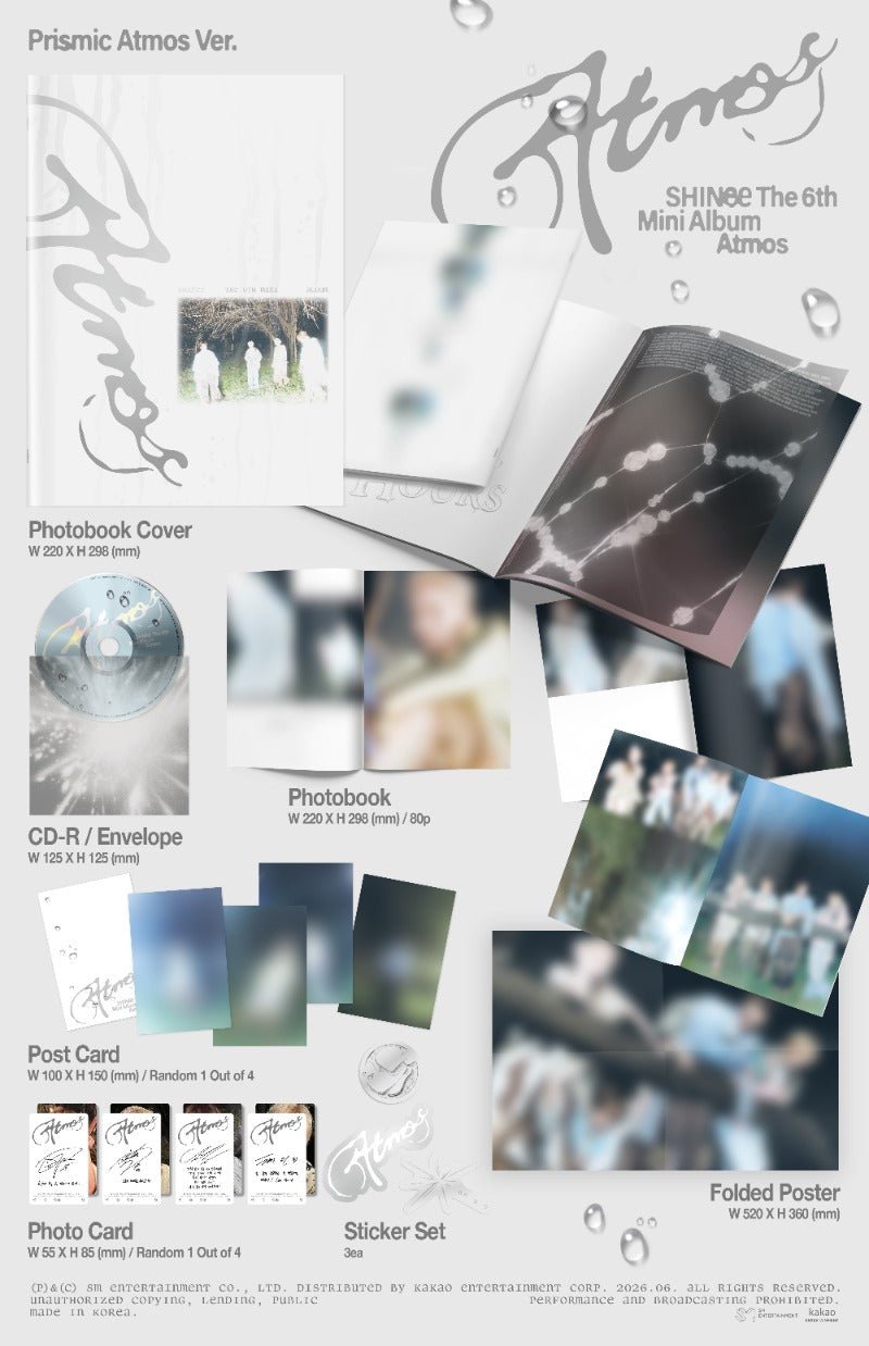 PRE - ORDER SHINee 6th Mini Album Atmos (PrIsmIc Atmos Version) – album  ( / / ) | HobiEgo K - pop Shop