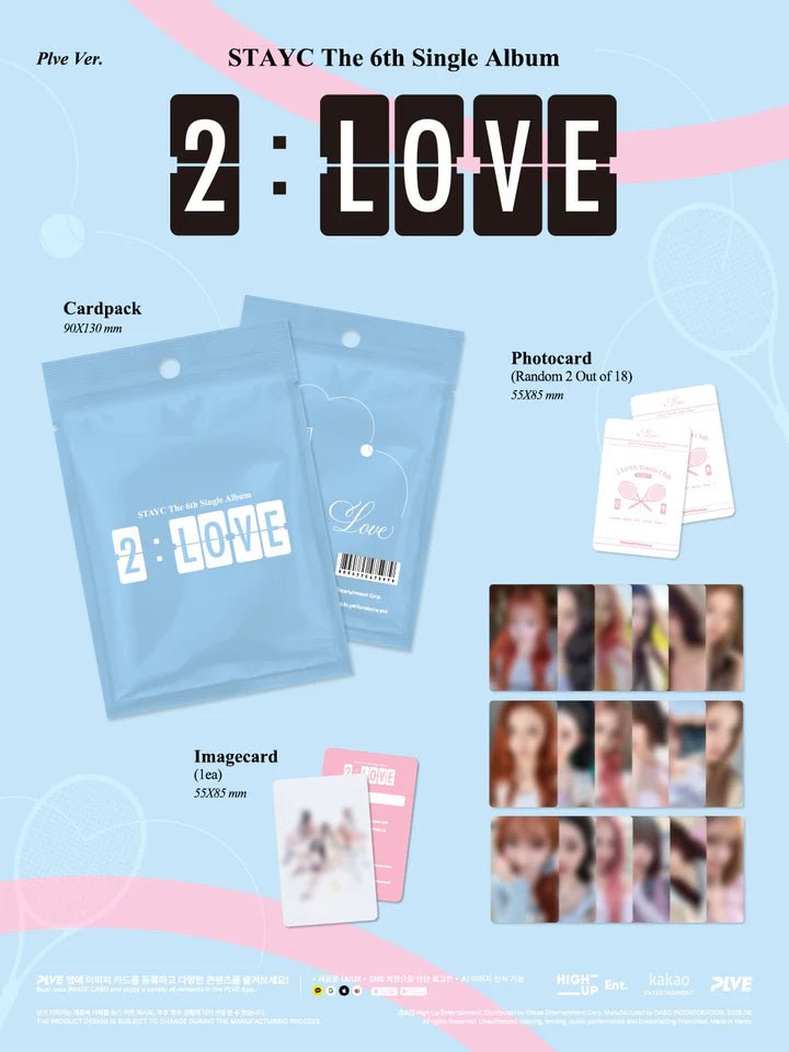 PRE - ORDER STAYC 6th Single Album 2:LOVE (PLVE Version) – album  ( / / ) | HobiEgo K - pop Shop