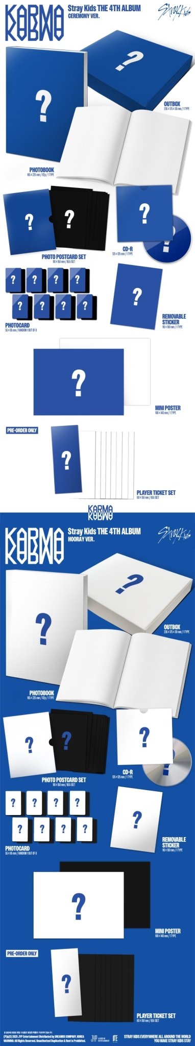 PRE - ORDER STRAY KIDS 4th Album KARMA + Aladin POB – album (CEREMONY / / ) | HobiEgo