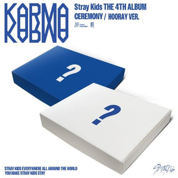 PRE - ORDER STRAY KIDS 4th Album KARMA + Aladin POB – album  (CEREMONY (BLUE) / / ) | HobiEgo