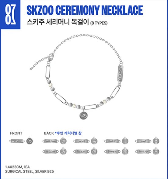 PRE - ORDER Stray Kids KARMA Pop Up Store Official SKZOO Ceremony Necklace – Jewellery (Wolf Chan / / ) | HobiEgo