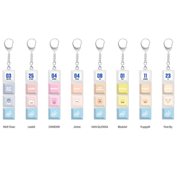 PRE - ORDER Stray Kids KARMA Pop Up Store Official SKZOO Keycap Keyring – Keyring (Wolf Chan / / ) | HobiEgo