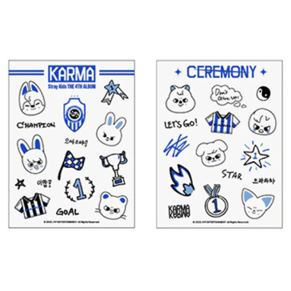 PRE - ORDER Stray Kids KARMA Pop Up Store Official Tattoo Sticker – Stickers ( / / ) | HobiEgo