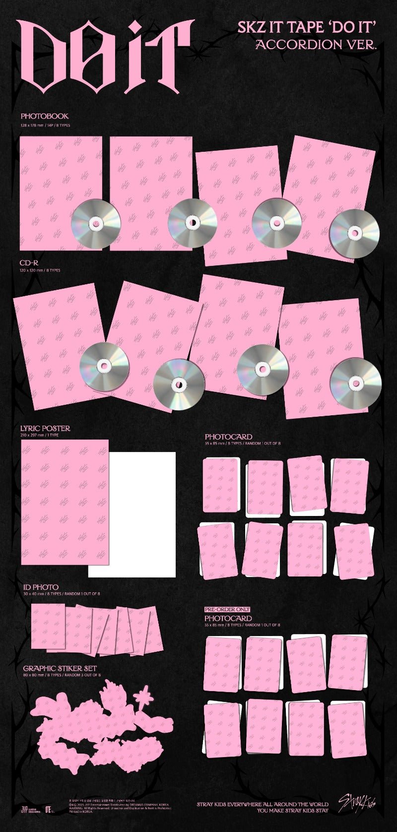 PRE - ORDER Stray Kids SKZ IT TAPE DO IT (ACCORDION Version) + ALADIN POB – album (Bang Chan / / ) | HobiEgo