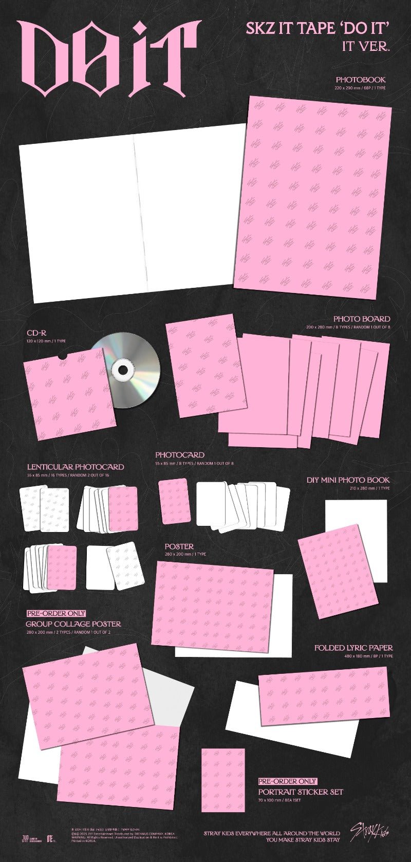 PRE - ORDER Stray Kids SKZ IT TAPE DO IT (IT Version) + ALADIN POB – album ( / / ) | HobiEgo