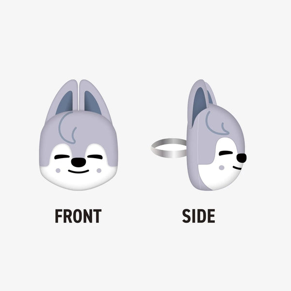 PRE - ORDER Stray Kids Stay Together EXHIBITION "We STAY, together" Plush Ring – merch  (Wolf Chan / / ) | HobiEgo K - pop Shop