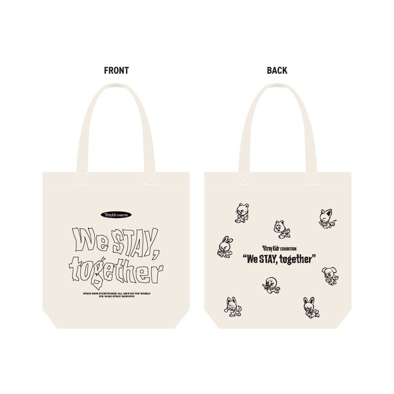 PRE - ORDER Stray Kids Stay Together EXHIBITION "We STAY, together" Tote Bag A – merch  ( / / ) | HobiEgo K - pop Shop
