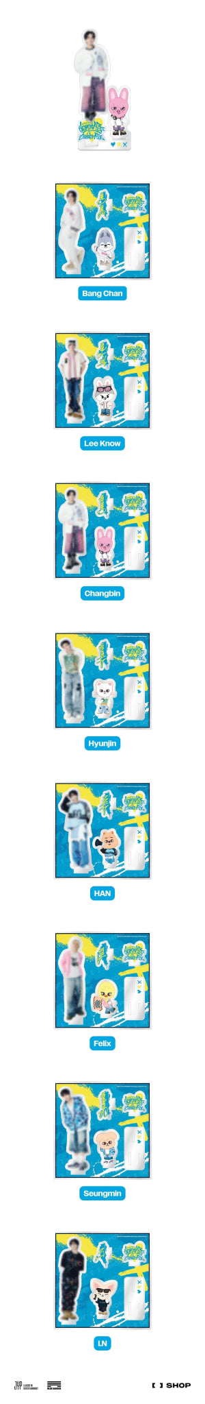PRE - ORDER Stray Kids World Tour dominATE : celebrATE Pop - Up Store Acrylic Stand – merch (Bang Chan / / ) | HobiEgo