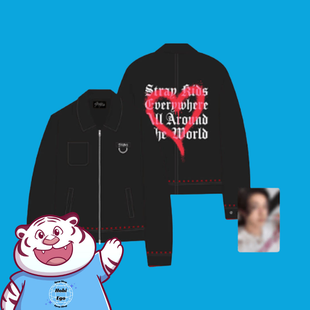 Stray Kids World Tour dominATE : celebrATE Pop-Up Store Jacket by Stray Kids World Tour dominATE : celebrATE Pop-Up Store Jacket by