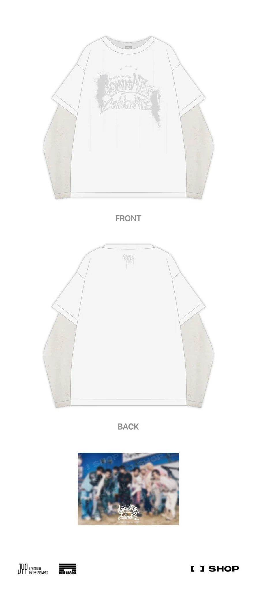 PRE - ORDER Stray Kids World Tour dominATE : celebrATE Pop - Up Store Layered Long Sleeve – merch ( / / ) | HobiEgo