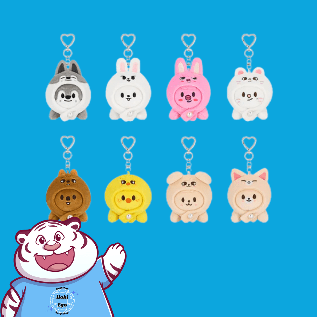 PRE - ORDER Stray Kids World Tour dominATE : celebrATE Pop - Up Store SKZOO Keyring Lying – merch (Wolf Chan / / ) | HobiEgo