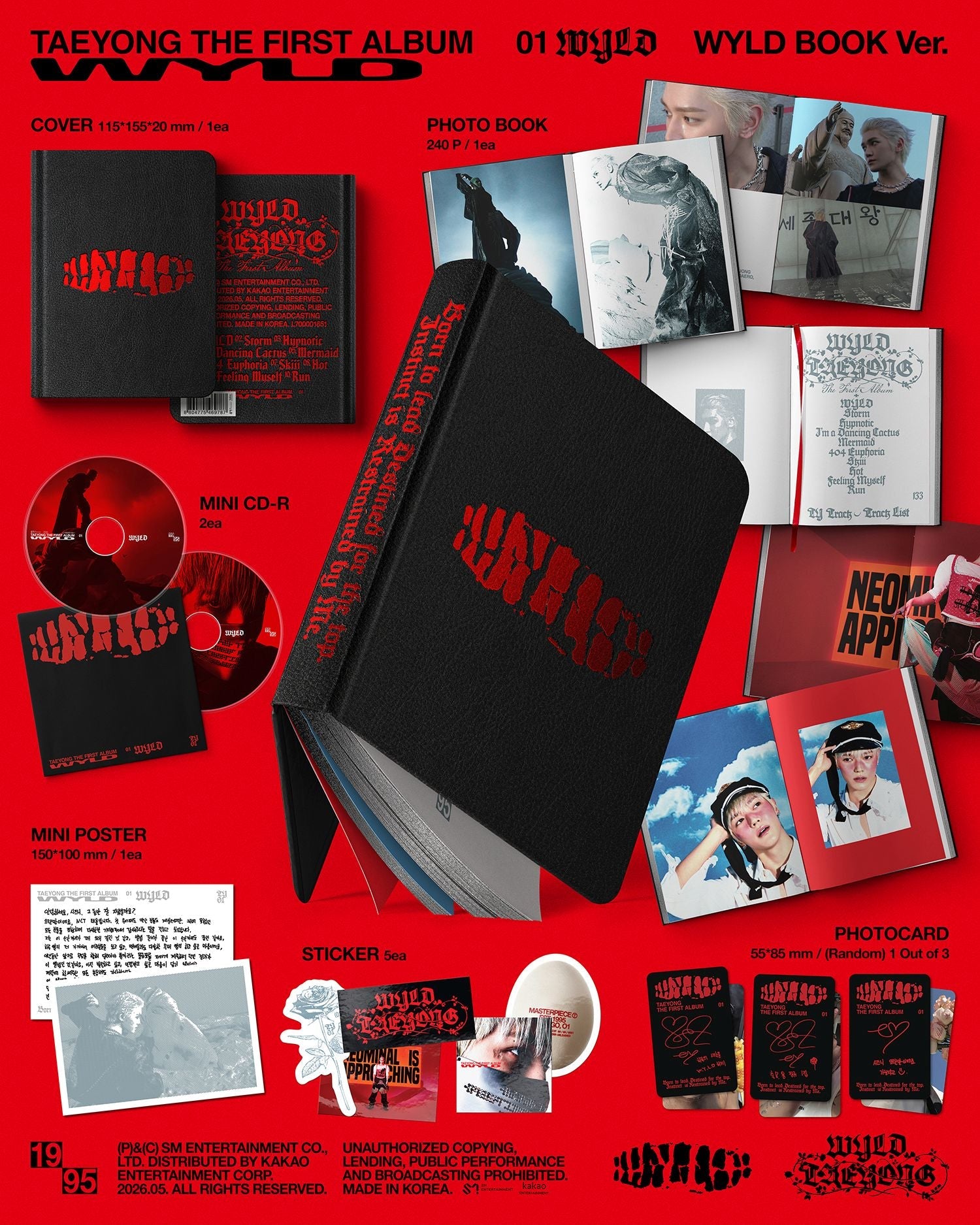 PRE - ORDER TAEYONG (NCT) 1st Full Album WYLD (WYLD BOOK Version) – album  ( / / ) | HobiEgo K - pop Shop