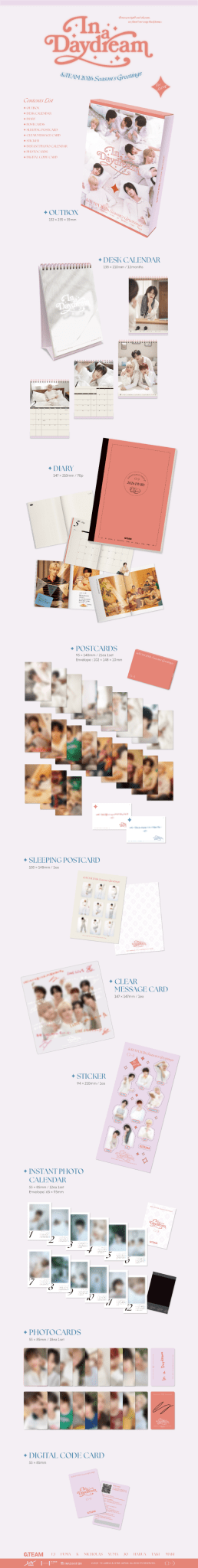 PRE - ORDER &TEAM 2026 Season's Greetings In a Daydream – album ( / / ) | HobiEgo
