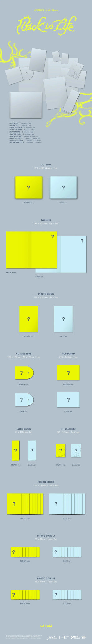 PRE - ORDER &Team Back To Life (Photobook Version) – album (Breath (YELLOW) / / ) | HobiEgo