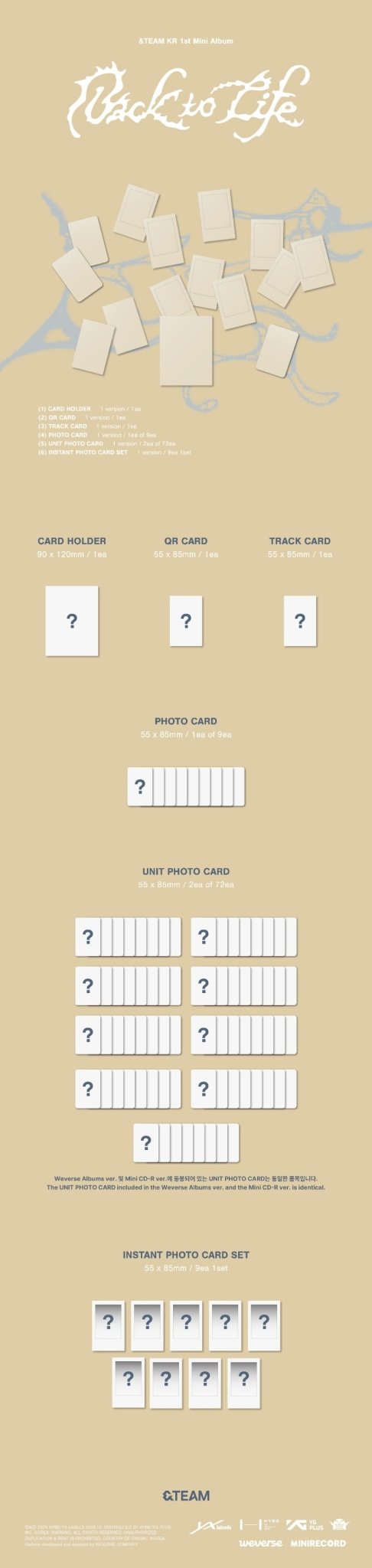 PRE - ORDER &Team Back To Life (Weverse Version) – album ( / / ) | HobiEgo