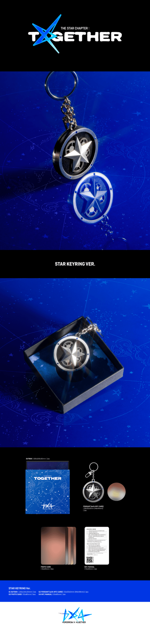 PRE - ORDER TOMORROW X TOGETHER 4th Full Album The Star Chapter : TOGETHER (Star Keyring Version) – album ( / / ) | HobiEgo