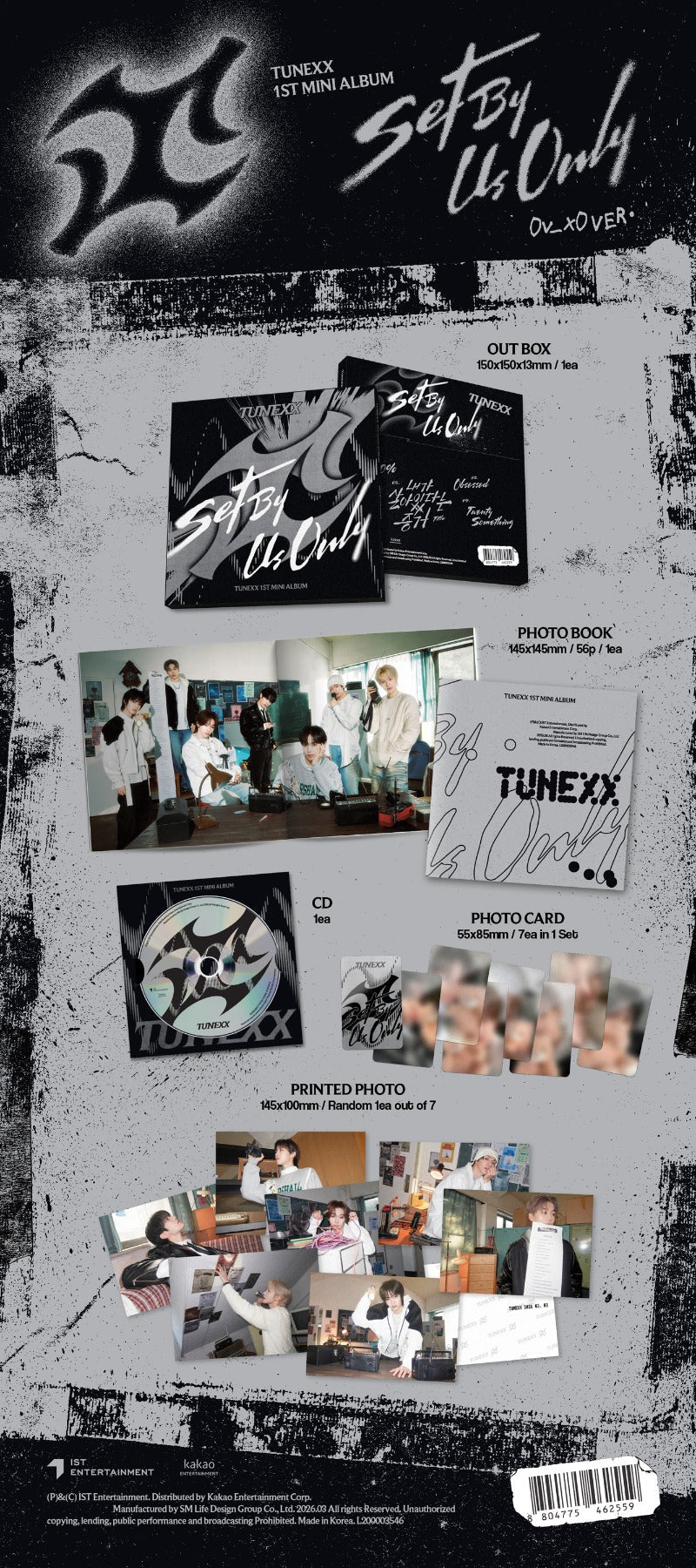 PRE - ORDER TUNEXX 1st Mini SET BY US ONLY (0v_x0 Version) – album  ( / / ) | HobiEgo K - pop Shop
