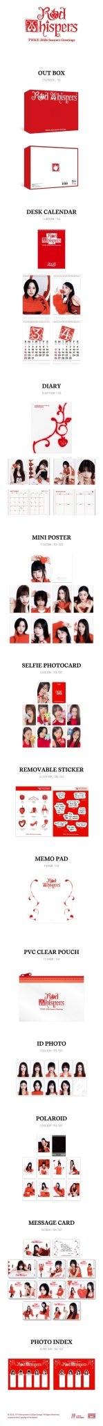 PRE - ORDER TWICE 2026 Season's Greetings RED WHISPERS – album ( / / ) | HobiEgo