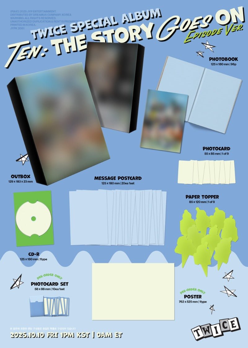 PRE - ORDER TWICE Special Album TEN: The Story Goes On (EPISODE Version) – album (A / / ) | HobiEgo