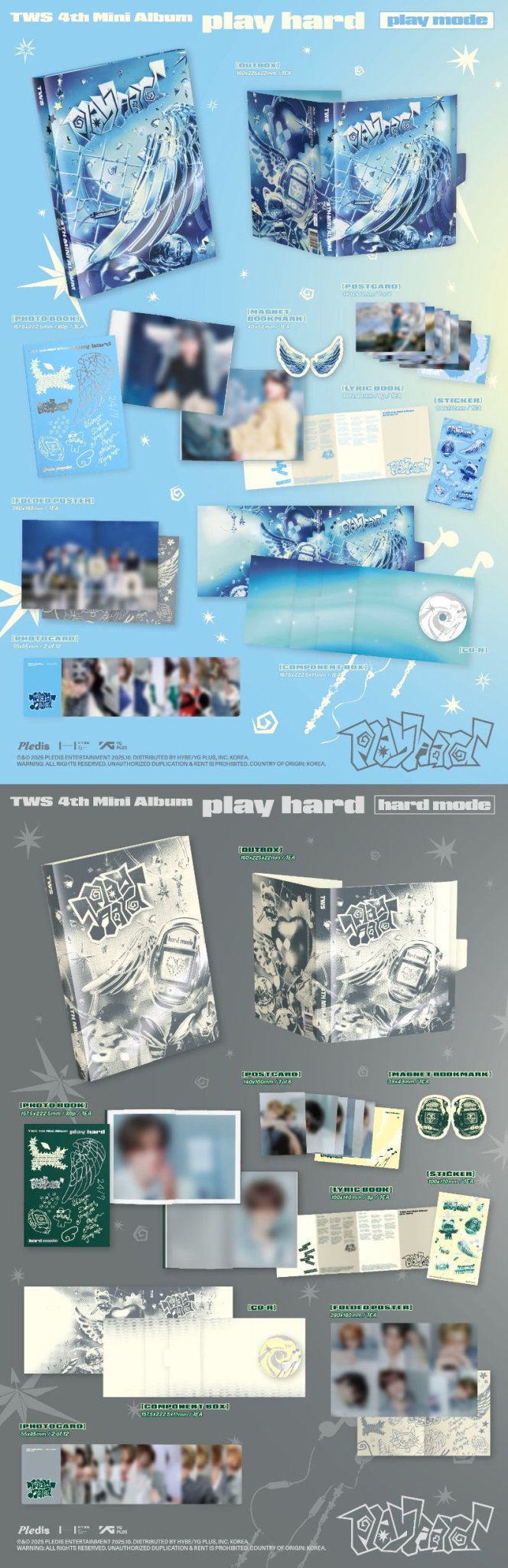 PRE - ORDER TWS 4th Mini Album Play Hard (Photobook Version) – album (Play Mode (BLUE) / / ) | HobiEgo