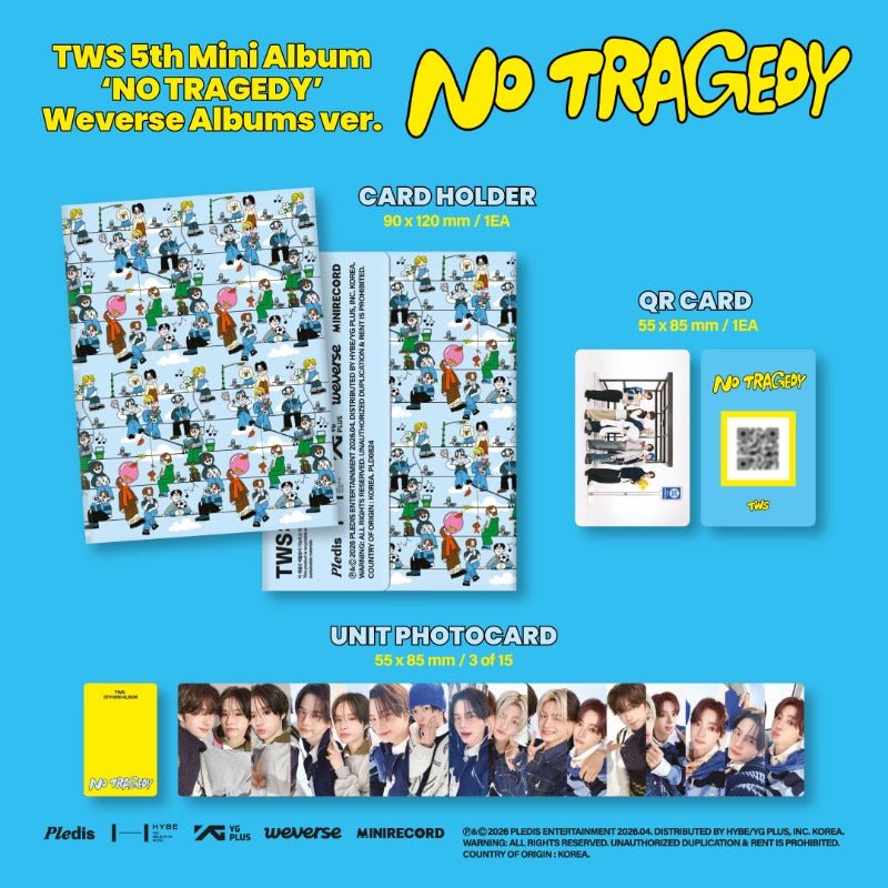 PRE - ORDER TWS 5th Mini Album NO TRAGEDY (Weverse Albums Version) – album  ( / / ) | HobiEgo K - pop Shop