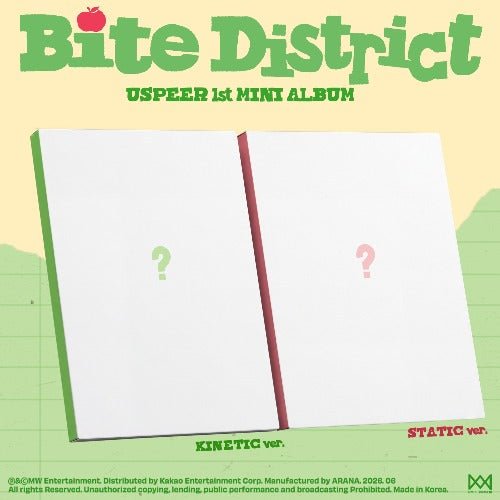 PRE - ORDER USPEER1st Mini Album BITE DISTRICT – album  (KINETIC (GREEN) / / ) | HobiEgo K - pop Shop