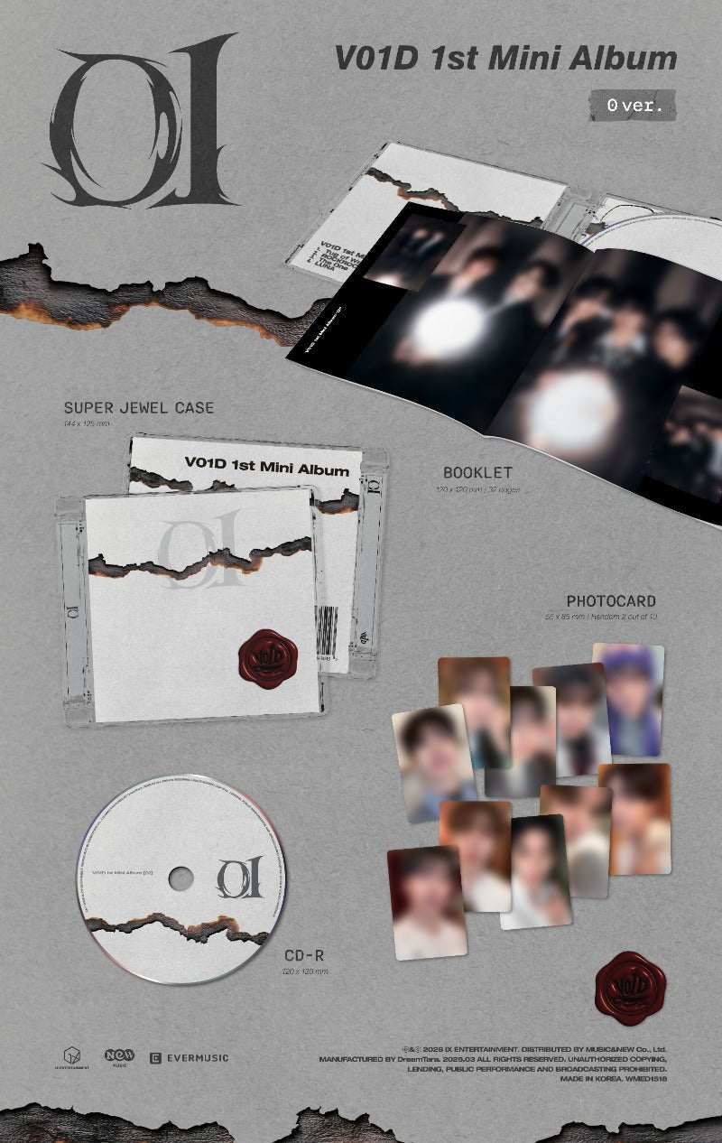 PRE - ORDER V01D 1st Mini Album 01 (0 Version) – album  ( / / ) | HobiEgo K - pop Shop