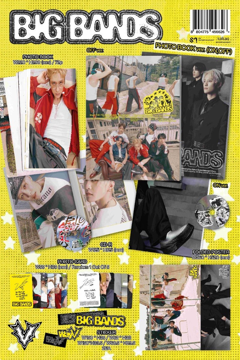 PRE - ORDER WayV 7th Mini Album Big Bands (Photobook Version) Random – Photo Book (A / / ) | HobiEgo