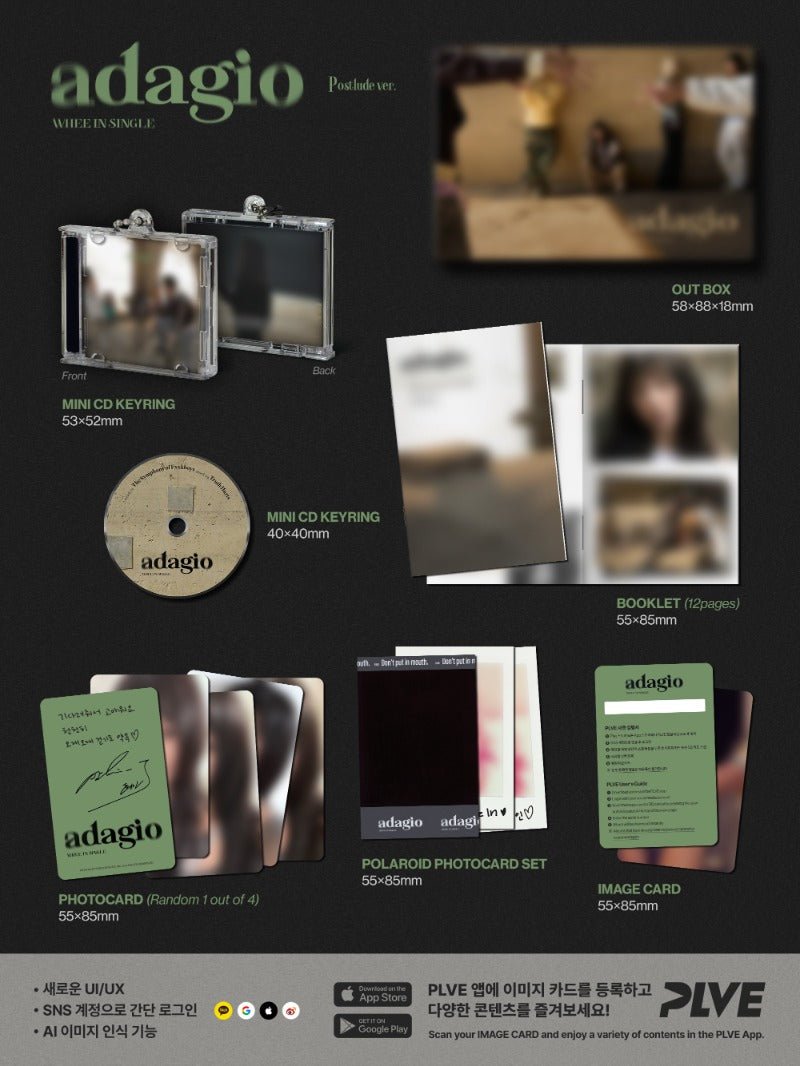 PRE - ORDER WHEE IN Single Album adagio (Postlude Version) – album  ( / / ) | HobiEgo K - pop Shop