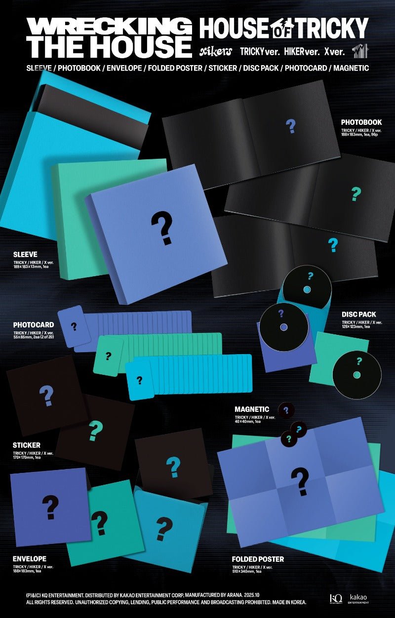 PRE - ORDER xikers 6th Mini Album HOUSE OF TRICKY : WRECKING THE HOUSE – album (TRICKY / / ) | HobiEgo