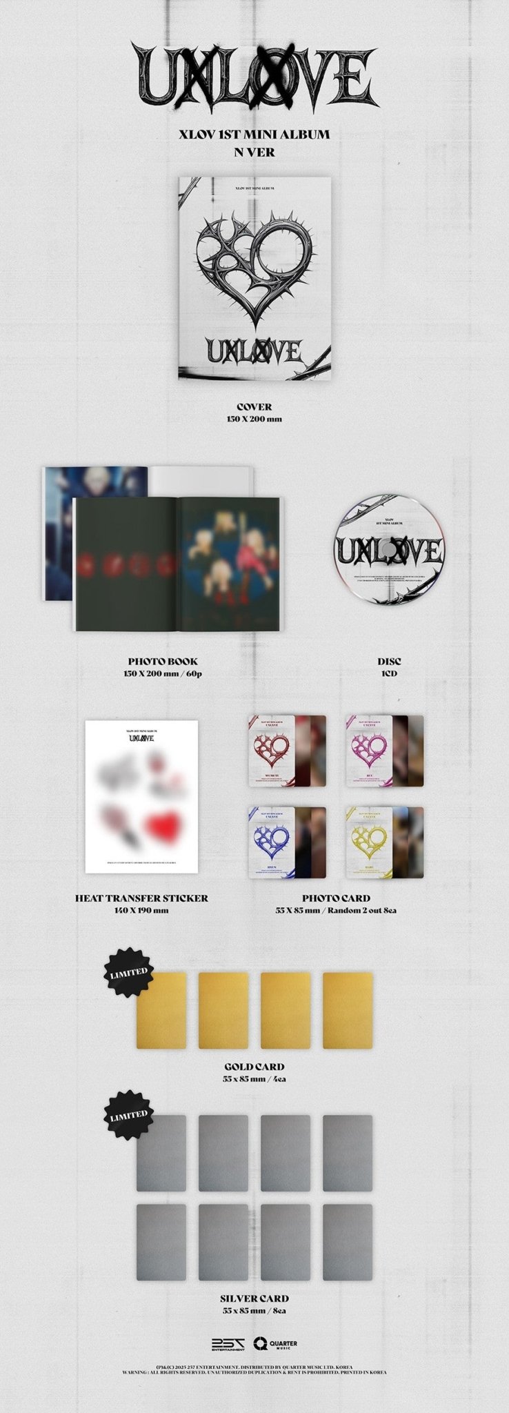 PRE - ORDER XLOV 1st Mini Album UXLXVE (N Version) – album ( / / ) | HobiEgo