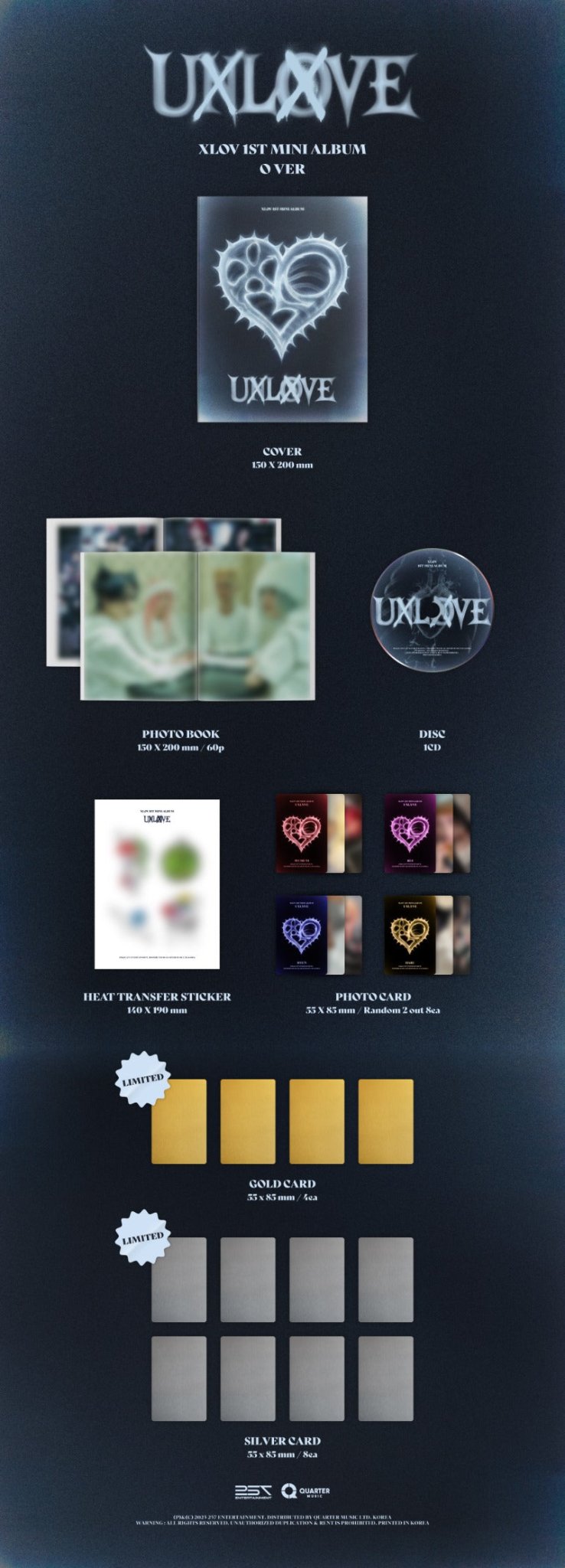 PRE - ORDER XLOV 1st Mini Album UXLXVE (O Version) – album ( / / ) | HobiEgo
