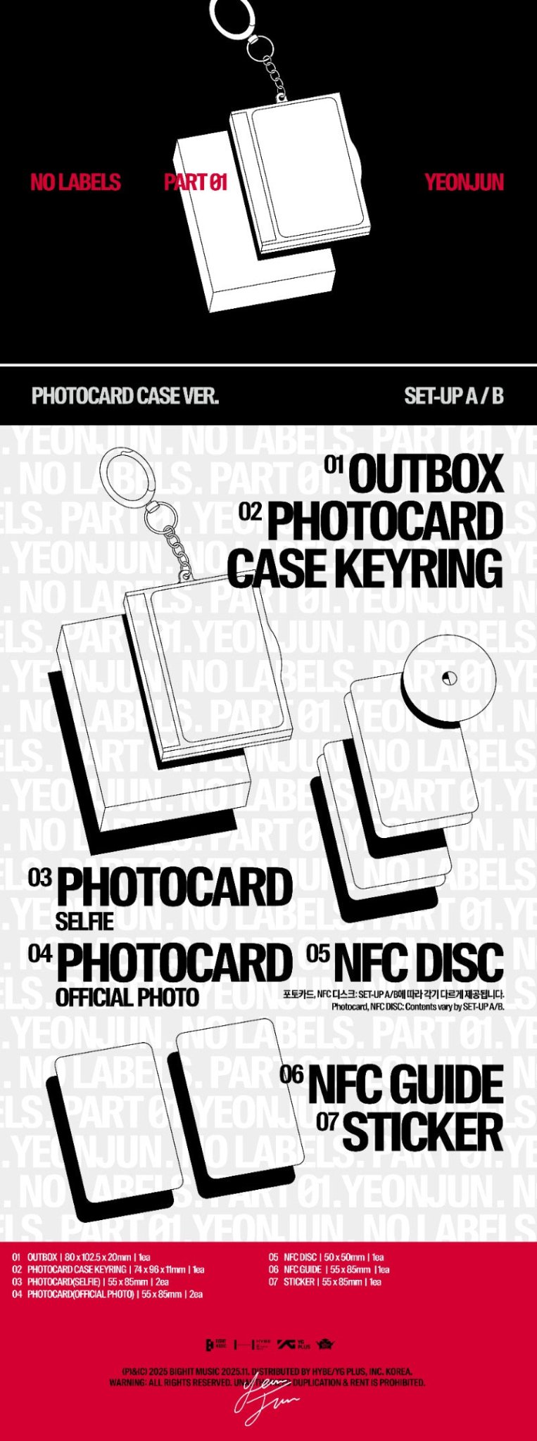PRE - ORDER YEONJUN 1st Album 'NO LABELS: PART 01' (Photocard Case Version) – album (A / / ) | HobiEgo