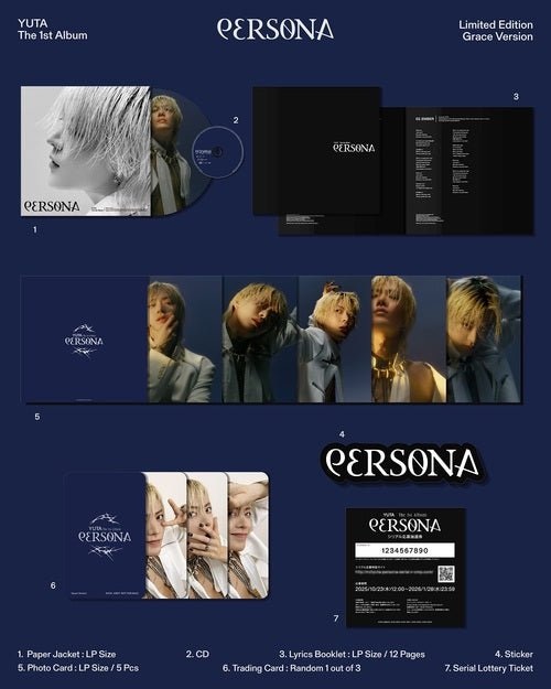 PRE - ORDER Yuta Persona (Grace Version) – album ( / / ) | HobiEgo