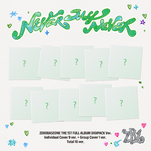 PRE - ORDER ZEROBASEONE 1st Full Album NEVER SAY NEVER (DIGIPACK Version) + MUSICPLANT GIFT – album (Group / / ) | HobiEgo