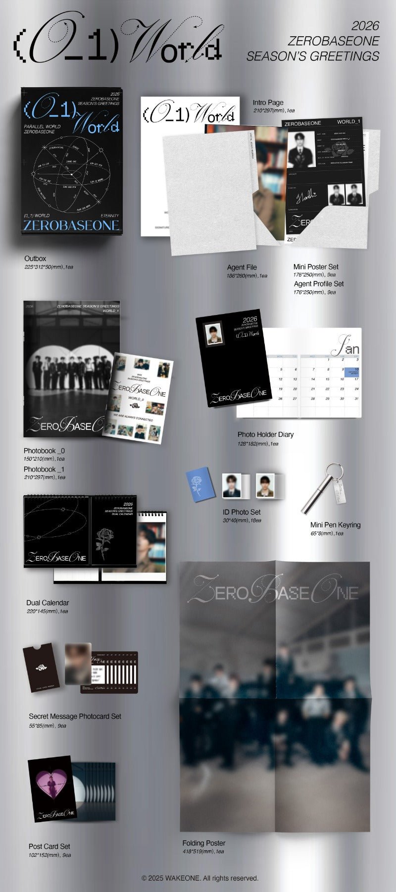 PRE - ORDER ZEROBASEONE 2026 Season's Greetings (0_1) World – album ( / / ) | HobiEgo