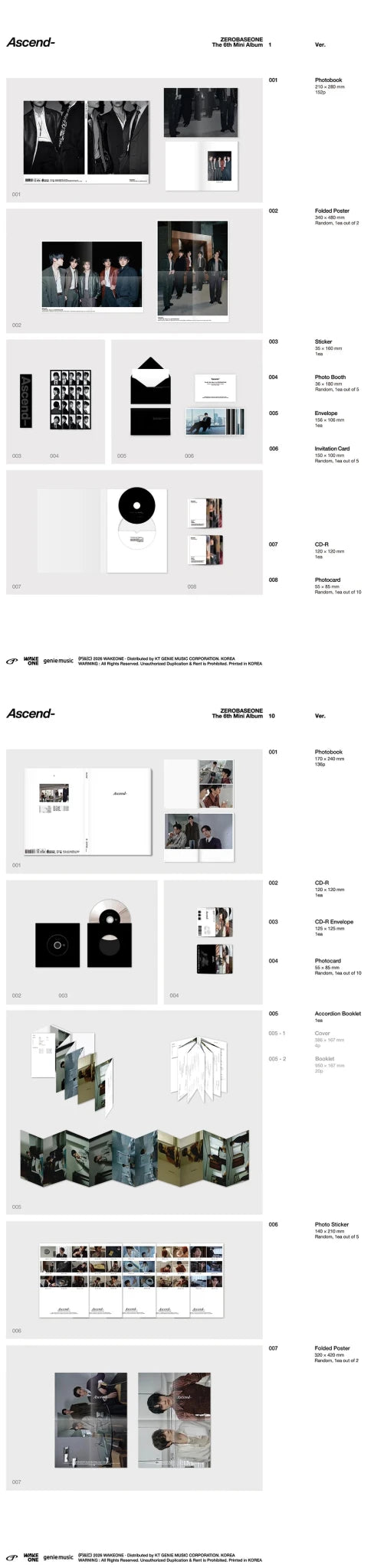 PRE - ORDER ZEROBASEONE 6th Mini Album Ascend - (Photobook Version) – album  (1 / / ) | HobiEgo K - pop Shop