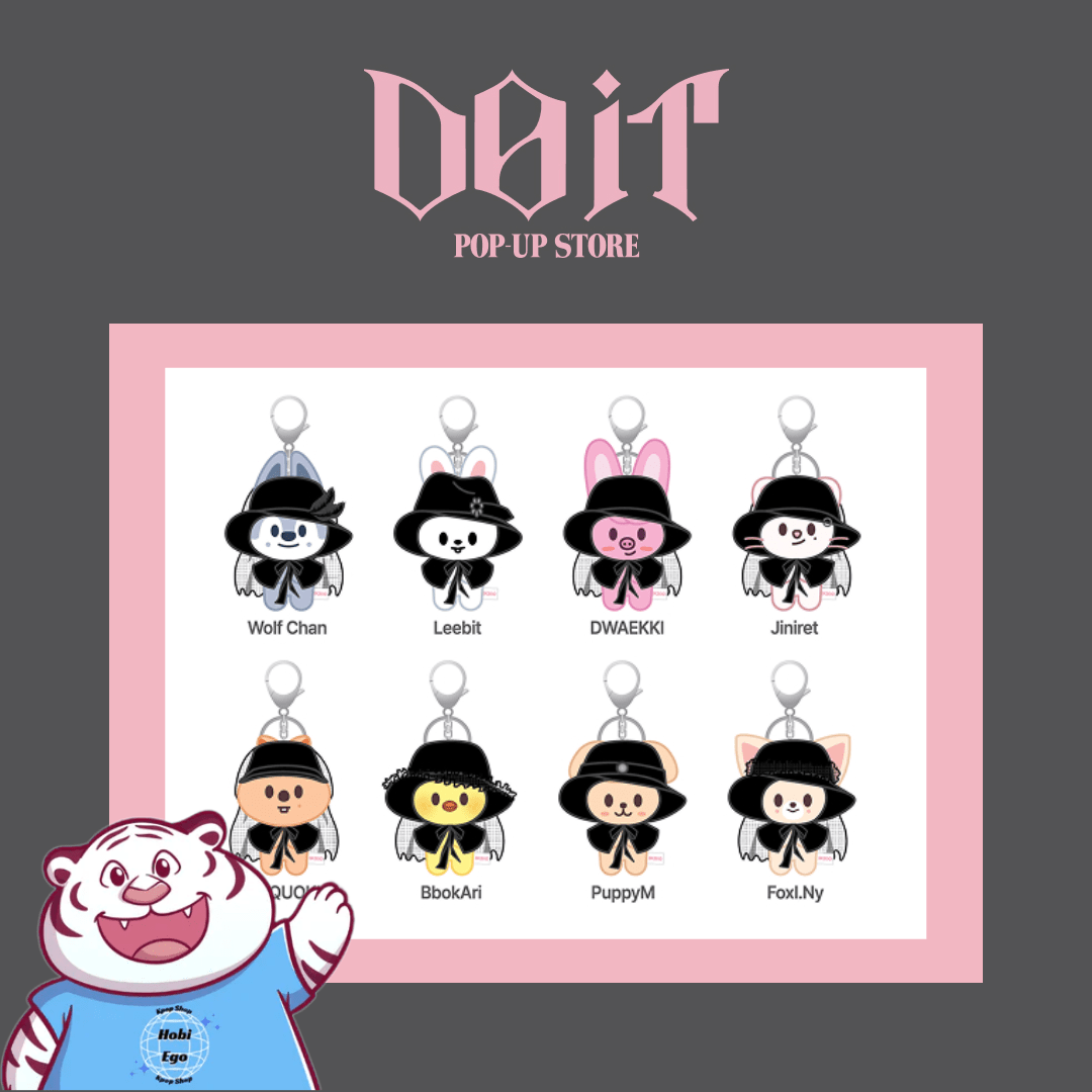 PRE - ORDERS Stray Kids DO IT Pop - Up Store SKZOO Costume Magnet Plush Keyring – merch (Wolf Chan / / ) | HobiEgo