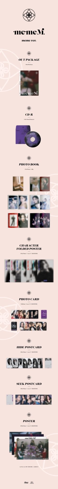 PURPLE KISS 3rd Mini Album memeM – album (meme (RED) / / ) | HobiEgo